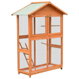 Walplus Bird Cage Solid Pine & Fir Wood 125.5X59.5X164 Cm
