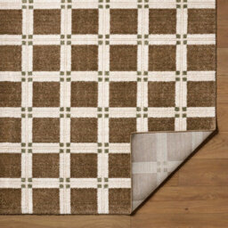 Livabliss La Luna-Modern Brown Off-White, Grey Green Graphic Living Dining Bedroom Rug 160 X 213 Cm Easy Care, Non Shedding - thumbnail 4