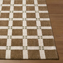 Livabliss La Luna-Modern Brown Off-White, Grey Green Graphic Living Dining Bedroom Rug 160 X 213 Cm Easy Care, Non Shedding - thumbnail 5