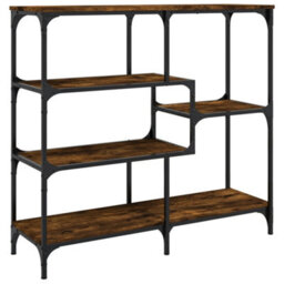 Berkfield Console Table Smoked Oak 103X32X95 Cm Engineered Wood - thumbnail 6