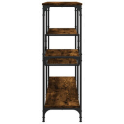 Berkfield Console Table Smoked Oak 103X32X95 Cm Engineered Wood - thumbnail 5