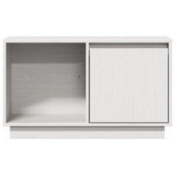 Vidaxl Tv Cabinet White 74X35X44 Cm Solid Wood Pine Tv Cabinets - thumbnail 4