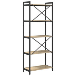 Berkfield Bookcase Sonoma Oak 60 X 30 X 153 Cm Engineered Wood - thumbnail 7