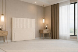"Nexus Amalfi Teddy Divan, Cream, 54"" Headboard, 2 Drawers Foot-End, Open Coil Mattress, Small Double" - thumbnail 8