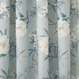 Dreams & Drapes Eve 100% Cotton Floral Pair Of Pencil Pleat Curtains With Tie-Backs - thumbnail 3