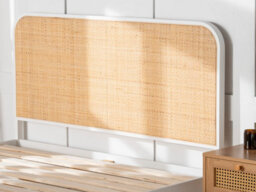 Snuggle Beds Clementine Rattan Bed - Pine - White - King Size - thumbnail 2