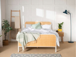Snuggle Beds Clementine Rattan Bed - Pine - White - King Size - thumbnail 5