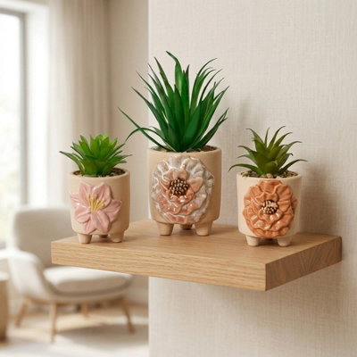 Garden Greatness Trio Spring Artificial Potted Plant Decoration - image 1
