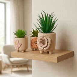 Garden Greatness Trio Spring Artificial Potted Plant Decoration - thumbnail 2