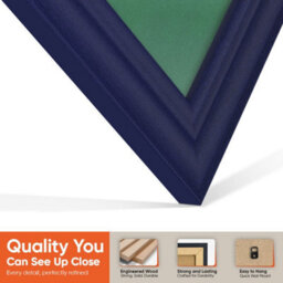 "30X17"" Purple Classic Vinyl Record Frame With Emerald Mount For 12 Inch Lp Album Cover & Disc - Ak Frames" - thumbnail 3