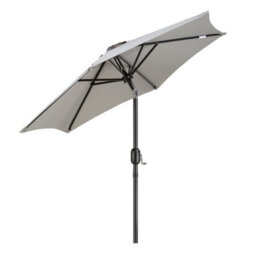 Vonhaus Parasol 2M, Garden Umbrella, Sun Shade Canopy With Hand Crank, Tilt Function, Uv30+ Protection, Air Vent, Steel Frame - thumbnail 9