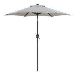 Vonhaus Parasol 2M, Garden Umbrella, Sun Shade Canopy With Hand Crank, Tilt Function, Uv30+ Protection, Air Vent, Steel Frame - thumbnail 1