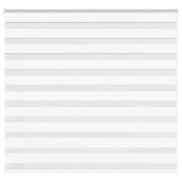 Berkfield Zebra Blind White 160X100 Cm Fabric Width 155.9 Cm Polyester - thumbnail 1