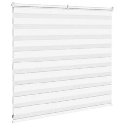 Berkfield Zebra Blind White 160X100 Cm Fabric Width 155.9 Cm Polyester - thumbnail 4