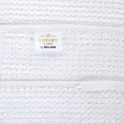 Beliani Set Of 2 Towels Atiu Terry Cotton White - thumbnail 4