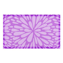 Native Natural Lilac Petal Pattern Indoor & Outdoor Doormat - 70X40Cm - thumbnail 2