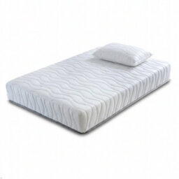 Rest Relax 4Ft Small Double 20Cm Extra-Firm Orthopaedic Foam Mattress & 2 Deep Sleep Pillows Set - High-Density Firm Support - thumbnail 1