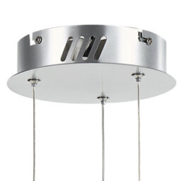 Wyld And Coco Lumina Pendant Lamp Ring Crystal Led Silver Glass Glamour, 60Cm Diameter, Adjustable Height - thumbnail 6
