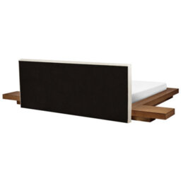Beliani Bed With Led Boucle Zen 180 X 200 Cm (Eu Super King) Led Natural Ash Wood - thumbnail 8