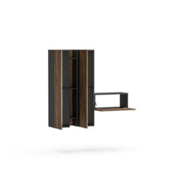 Decorotika Salzburg Moduler Modern Tv Unit Wall Mount Customizable Layout Black Alina - thumbnail 5
