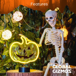 Global Gizmos Led Halloween Pumpkin Light / Bright Orange Neon Lamp / Battery Operated / Spooky Halloween Decoration - thumbnail 4