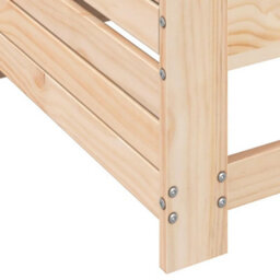 Berkfield Garden Armrest Sofa With Cushion Solid Wood Pine - thumbnail 8