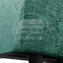 Furnishings For Less UK Monaco Chenille Fabric Single Seater Armchair Teal - thumbnail 6