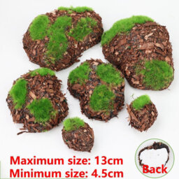 6 Pack 6 - Piece Artificial Moss Rocks, Decorative Fake Mossy Rock, Artificial Plants, Assorted Sizes - thumbnail 5