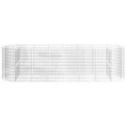 Berkfield Gabion Raised Bed Galvanised Iron 400X100X100 Cm - thumbnail 4