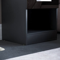 Lassic Vida Designs Hulio Black 1 Drawer Bedside Cabinet (H)470mm (W)400mm (D)360mm - thumbnail 5