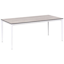 Beliani Garden Dining Table Sovareto 180 Cm 90 Cm Wood-Like Light Grey - thumbnail 4