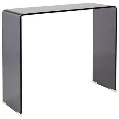 Beliani Console Table Kendall Tempered Glass Black - image 1