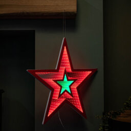 Samuel ALEXANDER 65cm Light-Up Nativity Scene - Infinity Mirror With Multi-Coloured LED Lights-479022