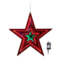 Samuel Alexander 47Cm Light Up Star Infinity Christmas Decoration With Red And Green Leds - thumbnail 9