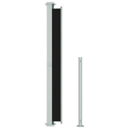 Berkfield Patio Retractable Side Awning 180X500 Cm Black - thumbnail 5