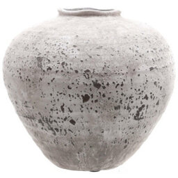 Hill Interiors Regola Stone Effect Vase Stone (26Cm X 28Cm X 28Cm)