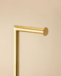 Cosmic Paper Holder With Toilet Brush, Brushed Gold Pvd, Architect S+ Collection - thumbnail 3