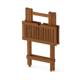 Walplus Furinno Tioman Hardwood Folding Table In Teak Oil, Natural - thumbnail 3