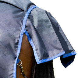 "Hy Stormx Empra Standing Collar Horse Turnout Rug Navy (6 3"")" - thumbnail 4