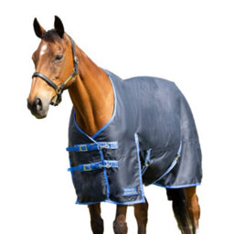 "Hy Stormx Empra Standing Collar Horse Turnout Rug Navy (6 3"")" - thumbnail 5