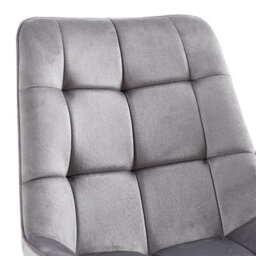Furniture in Fashion Primo Grey Fabric Dining Chairs With Oak Legs In Pair - thumbnail 3