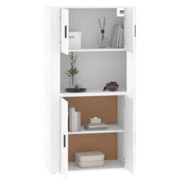 Berkfield Highboard White Engineered Wood - thumbnail 7