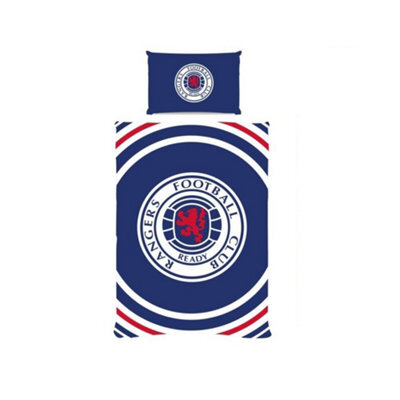 Rangers Fc Pulse Duvet Cover Set Blue/white/red (Single) - image 1