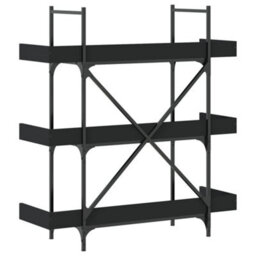 Berkfield Bookcase 3-Tier Black 100X33X108.5 Cm Engineered Wood - thumbnail 6