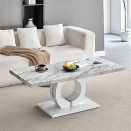 High Gloss Marble Effect Coffee Table