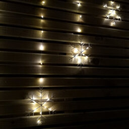 Samuel Alexander 1.2M Battery Operated Snowflake Christmas Curtain Lights With 147 Warm White Leds - thumbnail 3