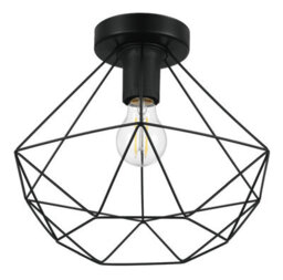 Eglo Tarbes Black Metal Geometric Pendant Ceiling Light, Contemporary Design (D) 32.5Cm - thumbnail 2