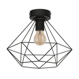 Eglo Tarbes Black Metal Geometric Pendant Ceiling Light, Contemporary Design (D) 32.5Cm - thumbnail 3