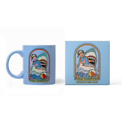 Steven Rhodes Stay Positive Blue Mug Candle With Citrus & Sea Salt Scent - image 1