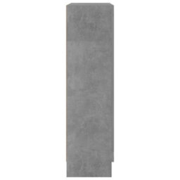 Berkfield Vitrine Cabinet Concrete Grey 82.5X30.5X115 Cm Engineered Wood - thumbnail 7